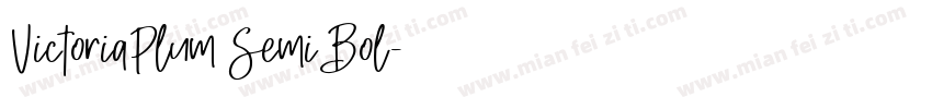 VictoriaPlum SemiBol字体转换